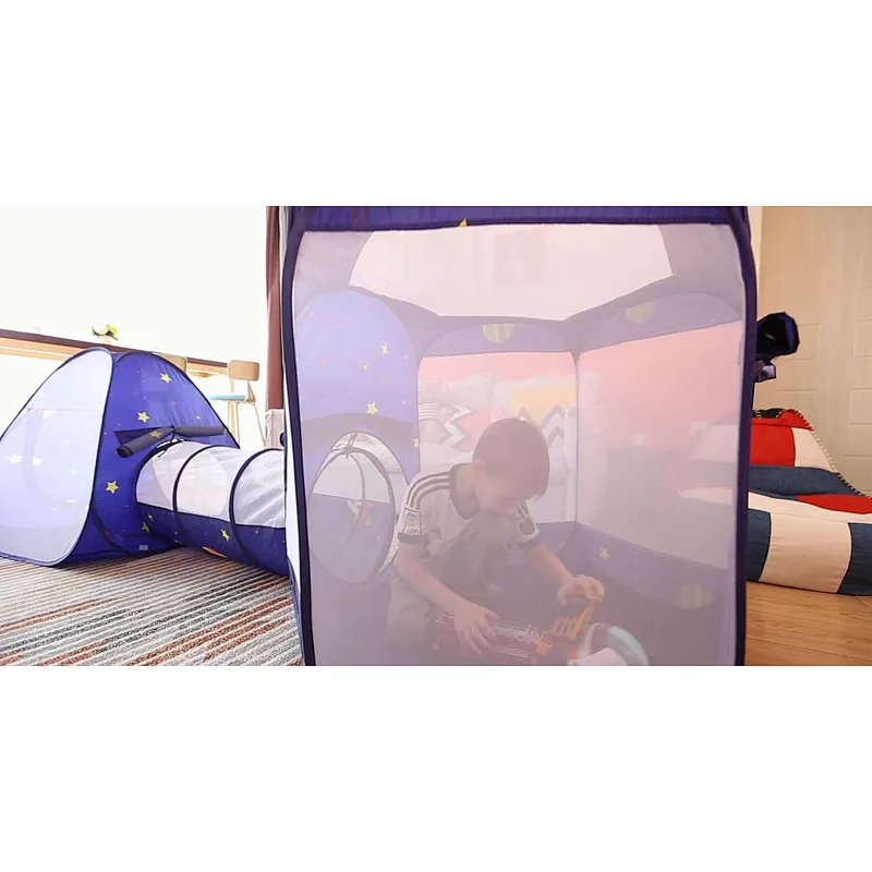 Homfu 3 in 1 Pop up Tunnel Tent for Kids Play Indoor Outdoor for Children Toddler Boys Girls As Christmas Gift Toy Crawl Play Tent