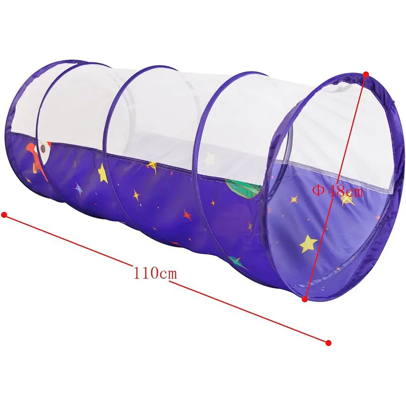 Homfu 3 in 1 Pop up Tunnel Tent for Kids Play Indoor Outdoor for Children Toddler Boys Girls As Christmas Gift Toy Crawl Play Tent